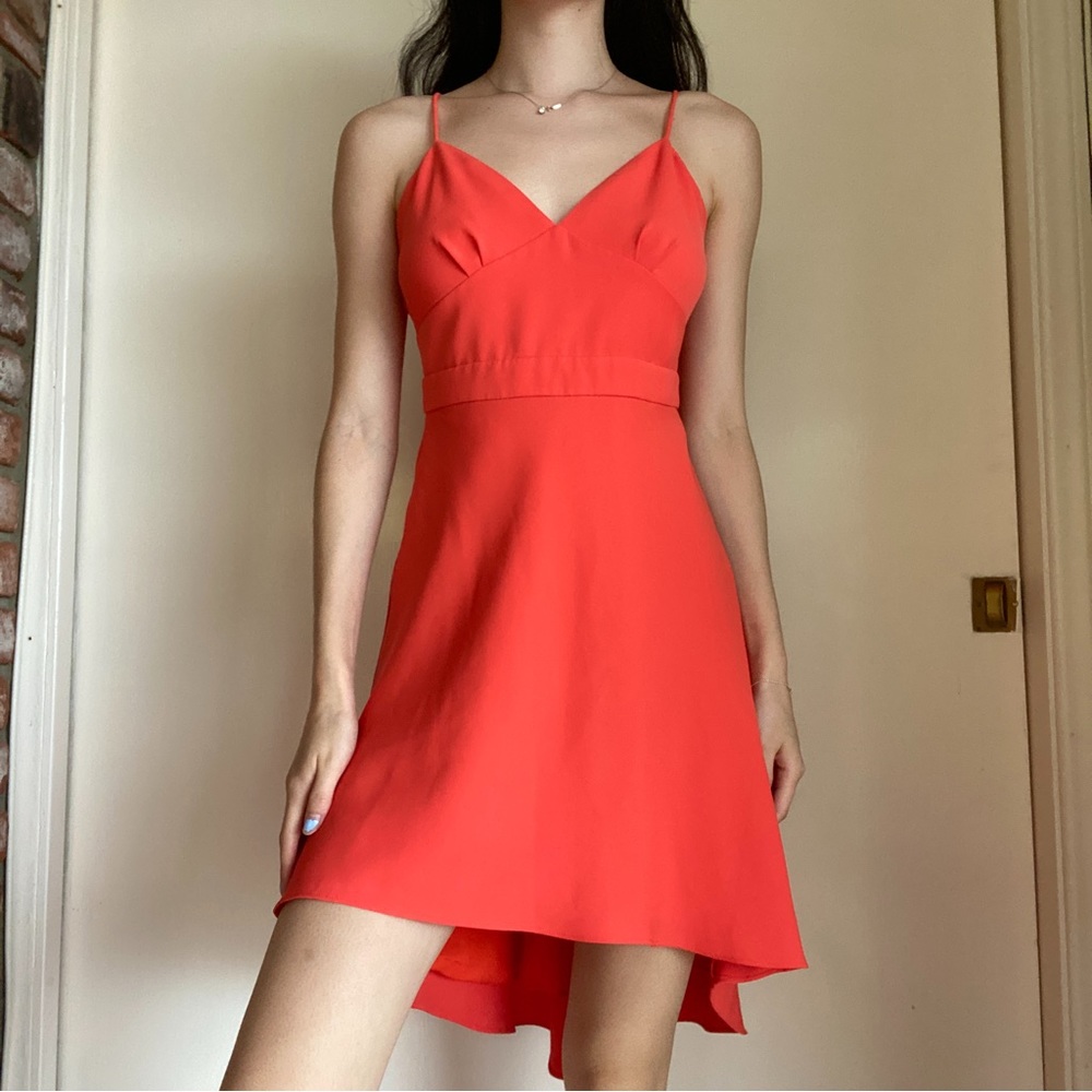 orange dress